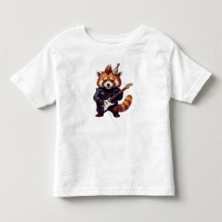De Bebé Camiseta Red Panda Rocker