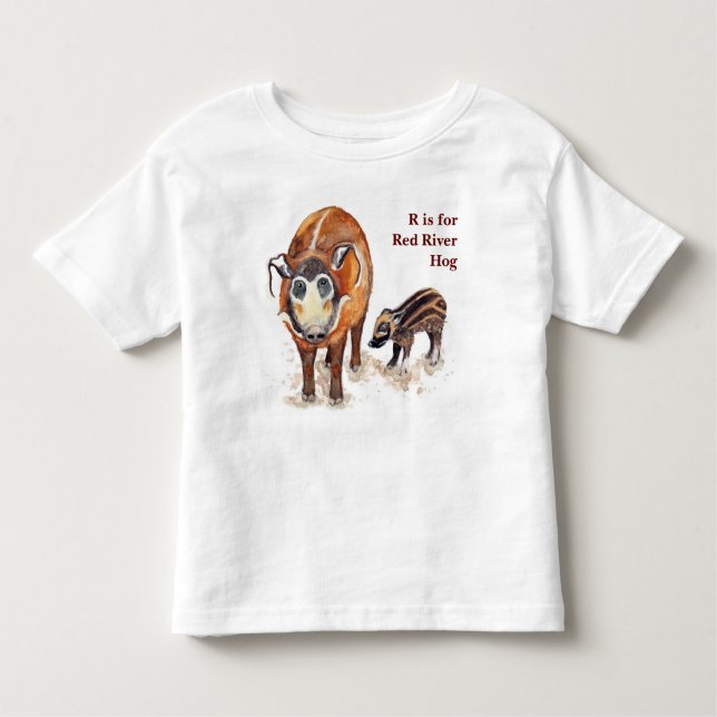 De Bebé Camiseta Red River Hog para bebés y niños (Anverso)