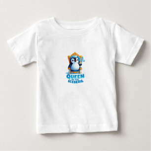 De Bebé Camiseta reina pingüina