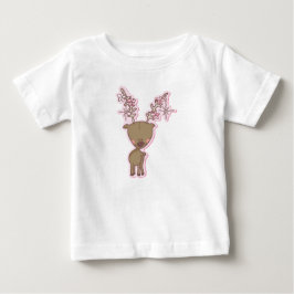De Bebé Camiseta Reno Rosa
