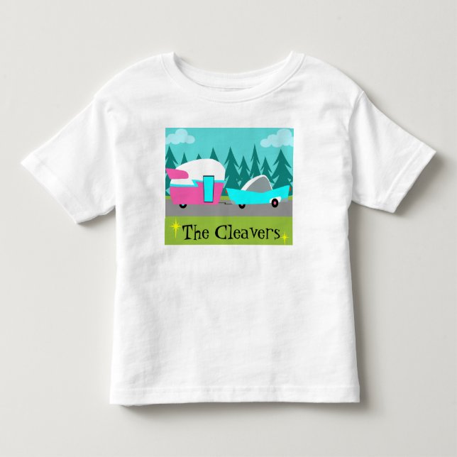 De Bebé Camiseta retra adaptable del campista/del remolque (Anverso)