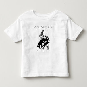 De Bebé Camiseta retra occidental del jinete del Bronc del