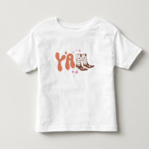 De Bebé Camiseta retro "Y'all" para niños pequeños con dis