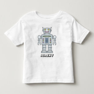 De Bebé Camiseta robot personalizado personalizada para ni