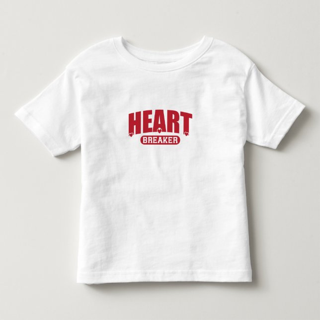 De Bebé Camiseta Rompe Corazones para Niños Pequeños (Anverso)