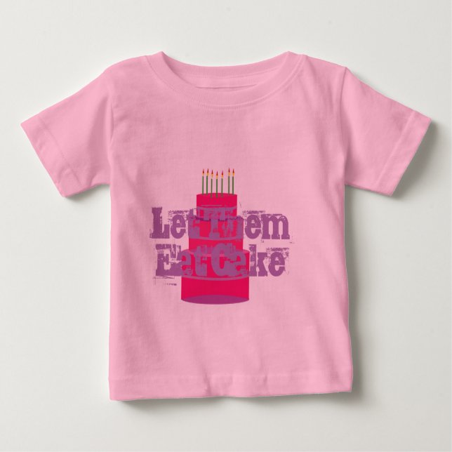 De Bebé Camiseta rosa para lactantes con tutu "Dejen que c (Anverso)