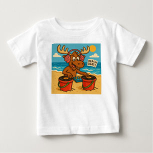 De Bebé Camiseta Seashell DJ – Beach Beats para niños
