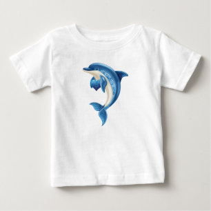 De Bebé Camiseta sonriente para niños delfines