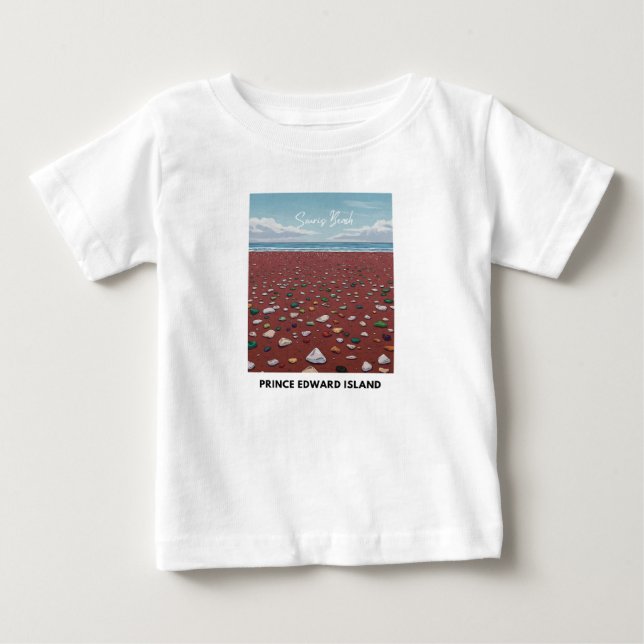 De Bebé Camiseta Souris Beach Seaglass (Anverso)
