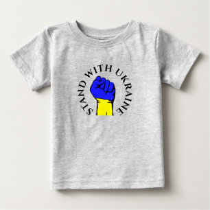 De Bebé Camiseta STAND WITH UKRAINE