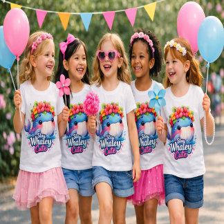 De Bebé Camiseta Stay Whaley Cute para Niñas