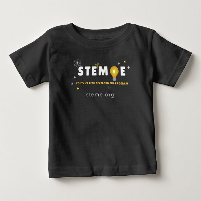 De Bebé Camiseta STEM E (Anverso)