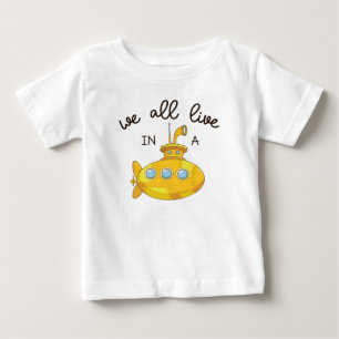 De Bebé Camiseta Submarino Amarillo, Submarino Amarillo Ca