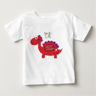 De Bebé Camiseta Super Cute Dinosaur Baby