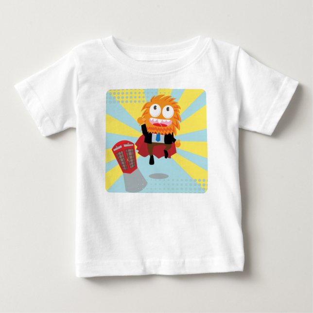 De Bebé Camiseta Super Monster (Anverso)