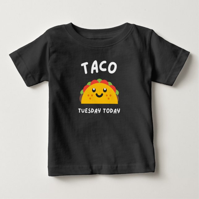 De Bebé Camiseta TACO MARTES HOY (Anverso)