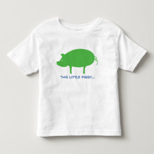 De Bebé Camiseta This Little Piggy