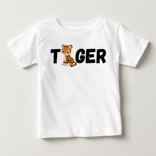 De Bebé Camiseta TIGER (Anverso)