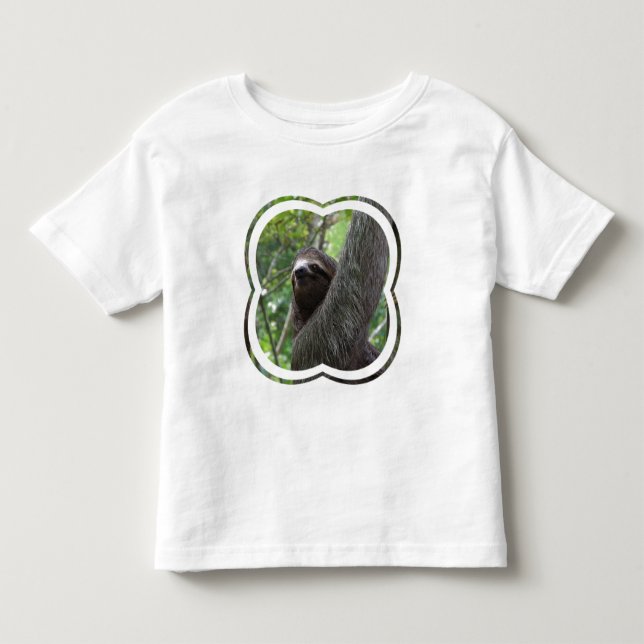 De Bebé Camiseta tocada con la punta del pie dos del niño (Anverso)
