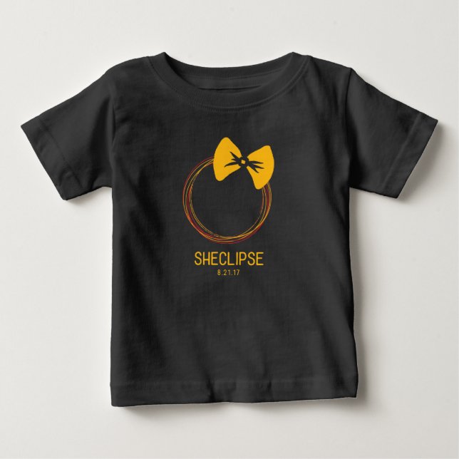 De Bebé Camiseta total del eclipse solar 2017 (Anverso)