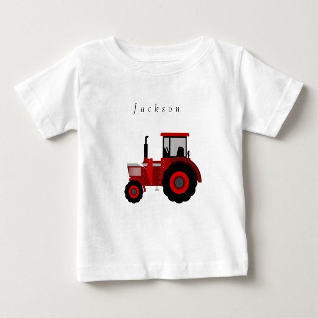 De Bebé Camiseta Tractor (Anverso)