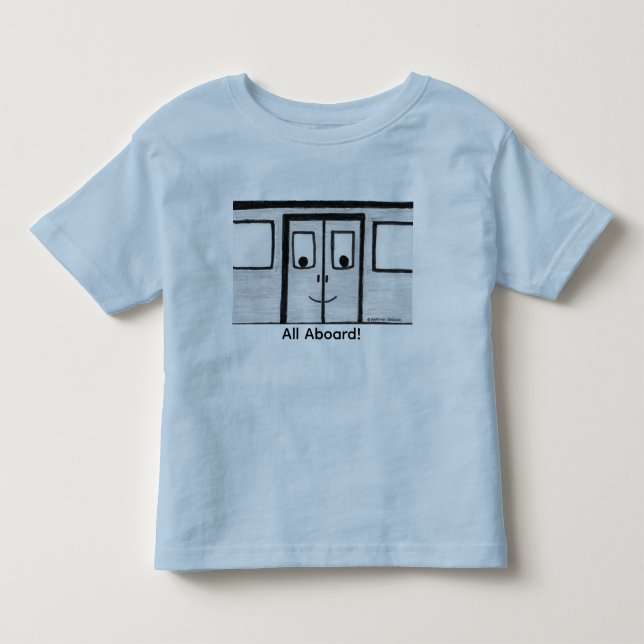 De Bebé Camiseta "Travis el Tren la Puerta" (Anverso)