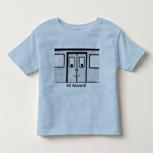 De Bebé Camiseta "Travis the Train Door" (Anverso)
