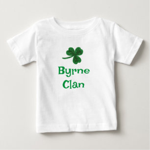 De Bebé Camiseta trébol del clan Byrne