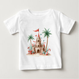 De Bebé Camiseta-Tropical Navidad Familia Camiseta