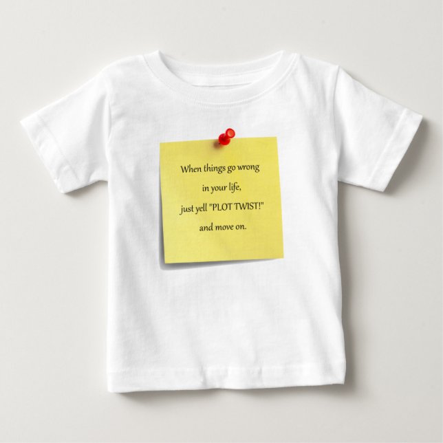 De Bebé Camiseta Twist Baby (Anverso)