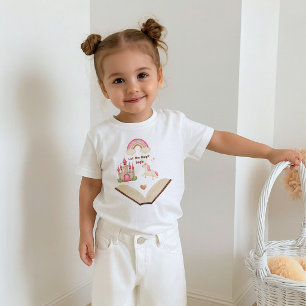 De Bebé Camiseta Unicornio Castillo Arcoiris Niña Cuento