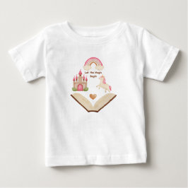 De Bebé Camiseta Unicornio Castillo Arcoiris Niña | Cuento