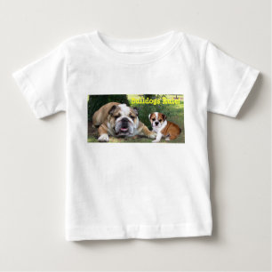 De Bebé Camiseta unisex del niño del bulldog