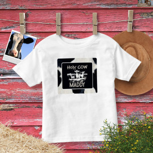 De Bebé Camiseta Vaca Sagrada Estampado Animal