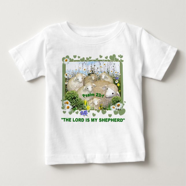 De Bebé Camiseta VERDE PASTURES (Anverso)