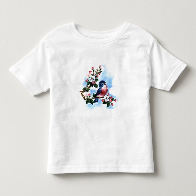 De Bebé Camiseta Vintage Bluebird (Anverso)