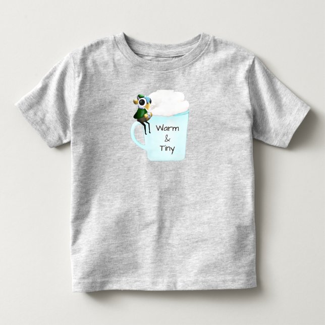 De Bebé Camiseta Warm & Tiny Eclipse The Tiny Dragon Cocoa (Anverso)