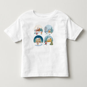De Bebé Camiseta Winter Wonderland.