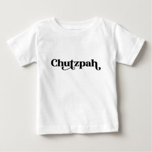 De Bebé Camiseta Yiddish Chutzpah Judaica