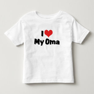 De Bebé Camiseta Yo amo a mi Oma