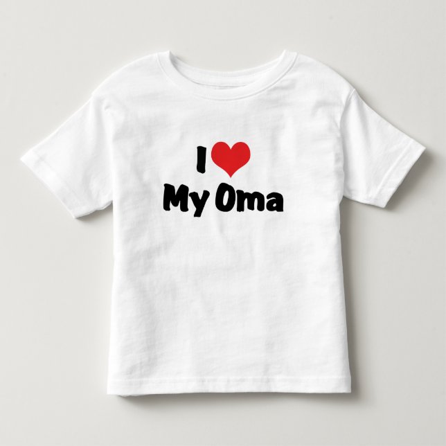 De Bebé Camiseta Yo amo a mi Oma (Anverso)