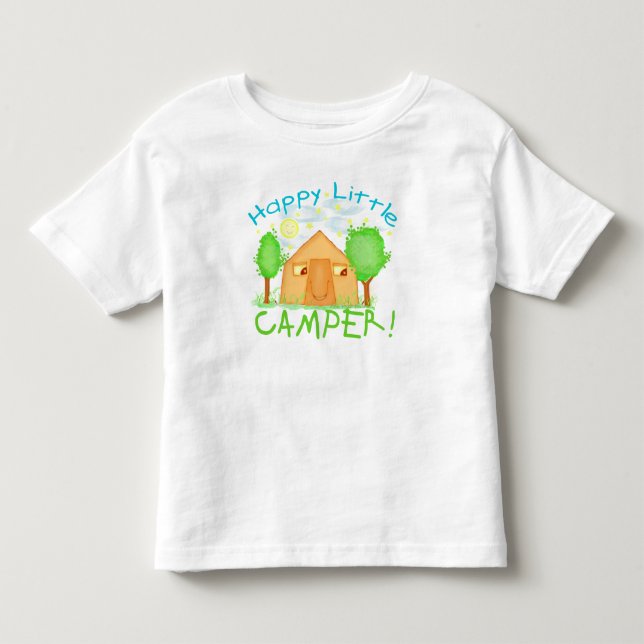 De Bebé Camping infantil en verano camiseta (Anverso)