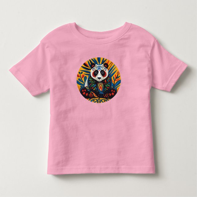 De Bebé Carisma cromático: camiseta Kaleidoscópica Panda (Anverso)