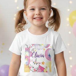 De Bebé Caticorn caticorn personalizado camiseta infantil