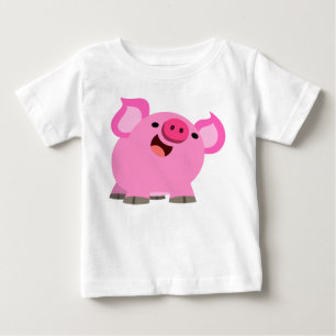 De Bebé Cerdo Personalizado Ríe Camiseta Camiseta