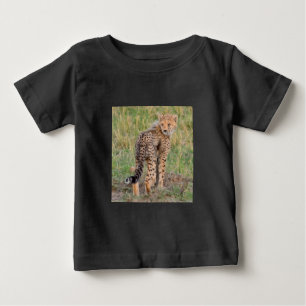 De Bebé Cheetah Cub Dice Hola. Camiseta para bebés