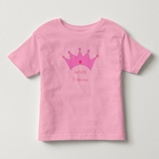 De Bebé Chicas Princesa Autista Camiseta (Anverso)