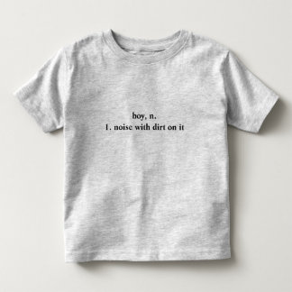 De Bebé Chico, ruido con suciedad en su camiseta
