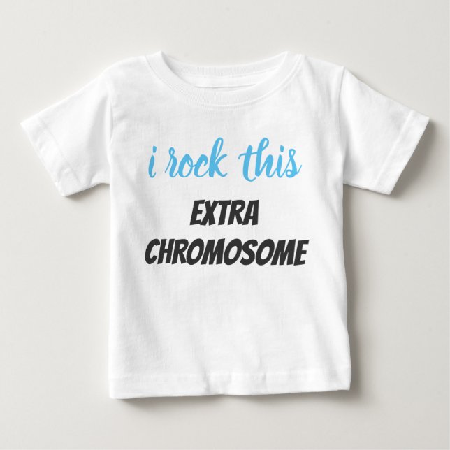 De Bebé Chicos rompen esta camiseta cromosómica extra (Anverso)
