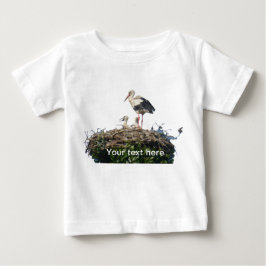 De Bebé Cigüeña con camiseta para bebés